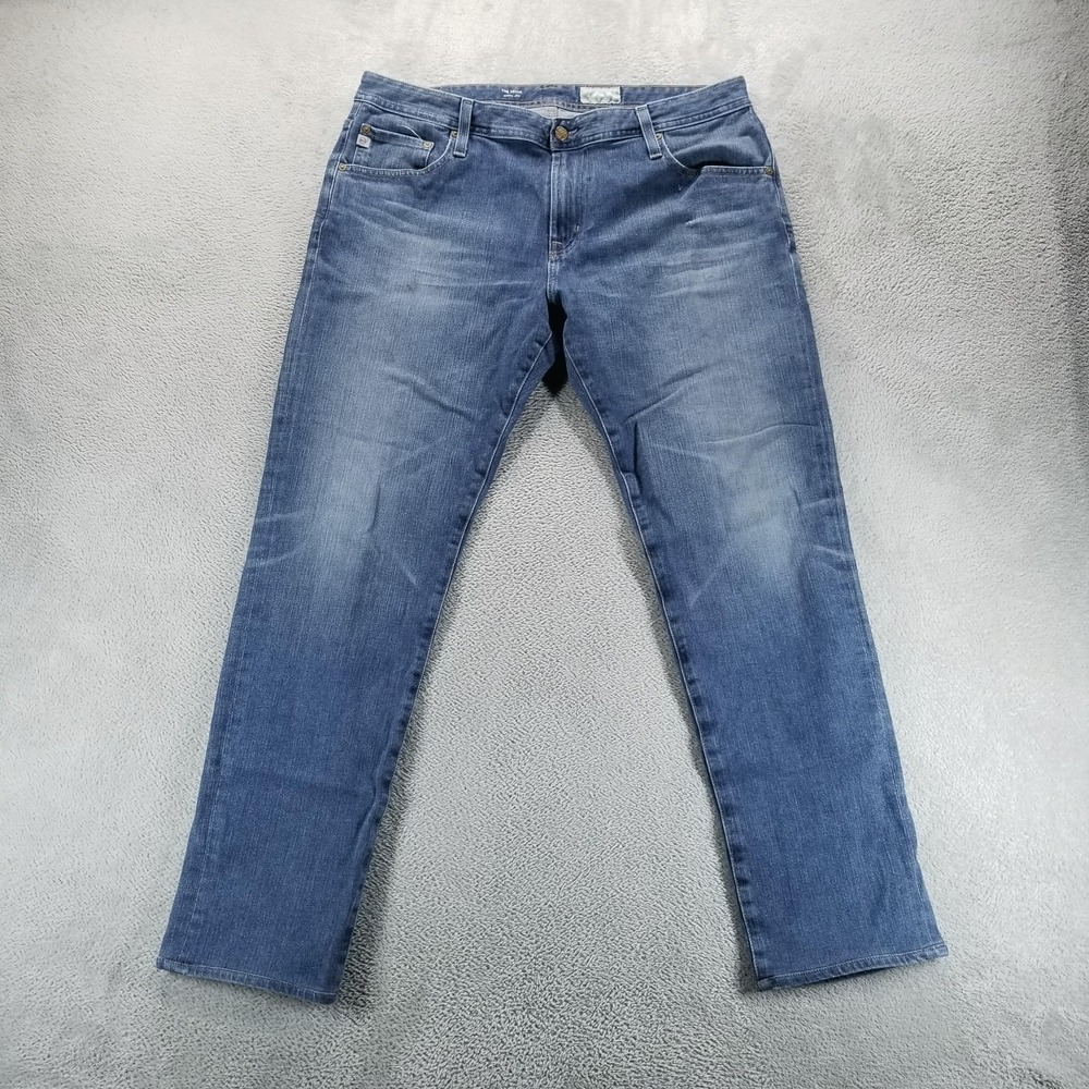 AG Adriano Goldschmied Jeans Mens 38x32 Blue Tellis Slim Tapered